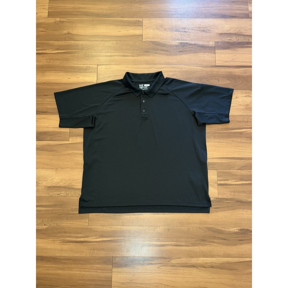 5.11 Tactical Polo Shirt Performance Utility Polyester Black Men's Size 2XL XXL